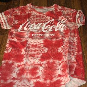 red tye die coca-cola shirt